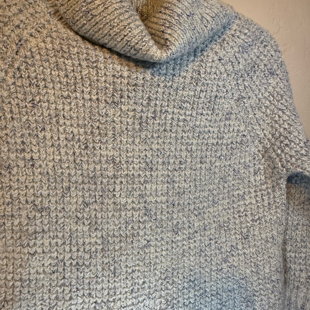 Free People Dylan Tweedy Pullover 
Heathered blue grey Size XL wool - Picture 9 of 9